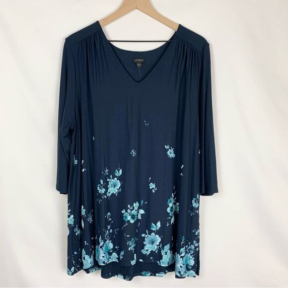 J.Jill Wearever Collection Floral Tunic - Picture 8 of 10